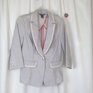 WHBM, princess seams, pockets, jacket, NWOT, 00.